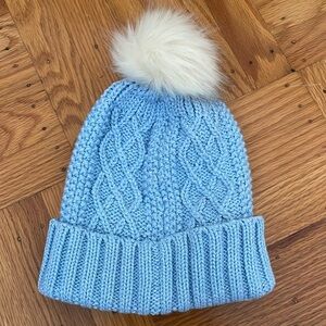 Urban Outfitters Cable Knit Pom Pom Beanie